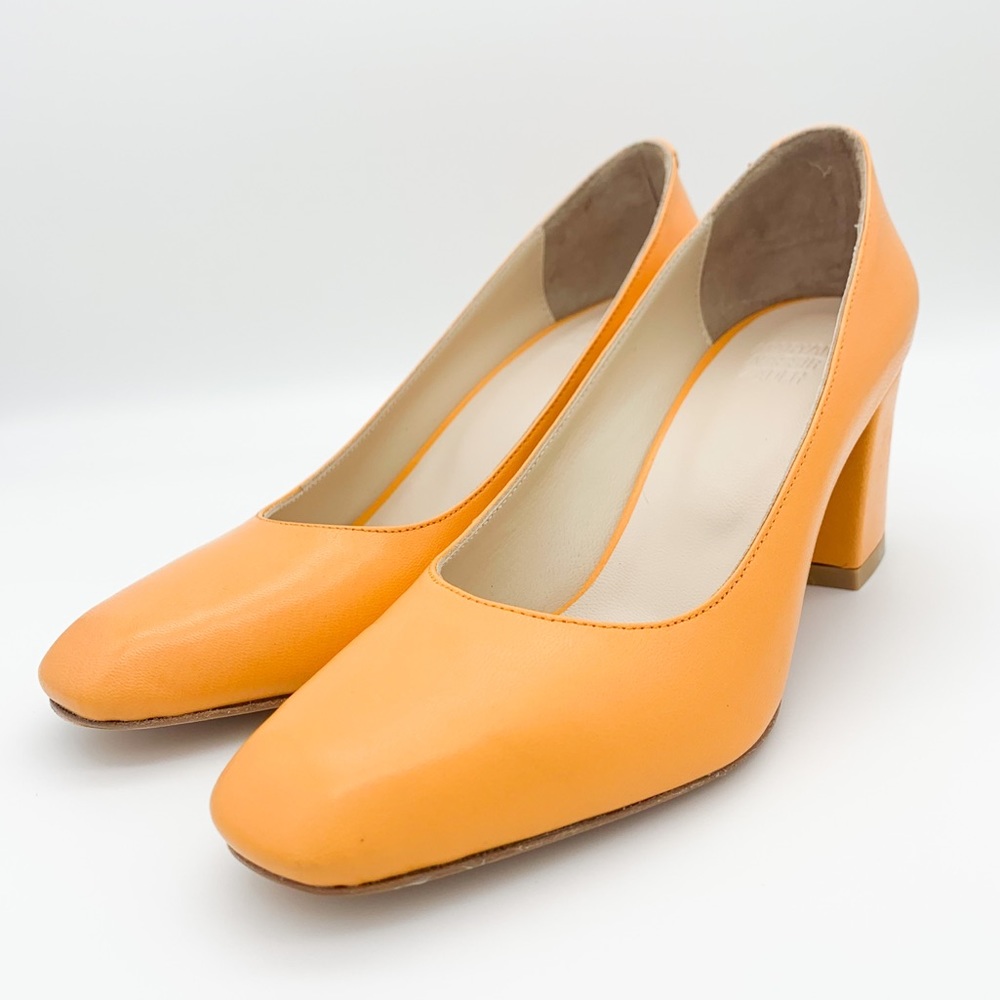Maryam Nassir Zadeh Leather Block Heel Pumps - Picture 2 of 11